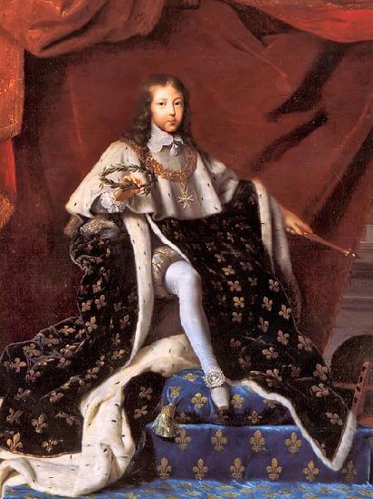 Henri Testelin Portrait of Louis XIV, only ten years old, but already king of France oil painting image